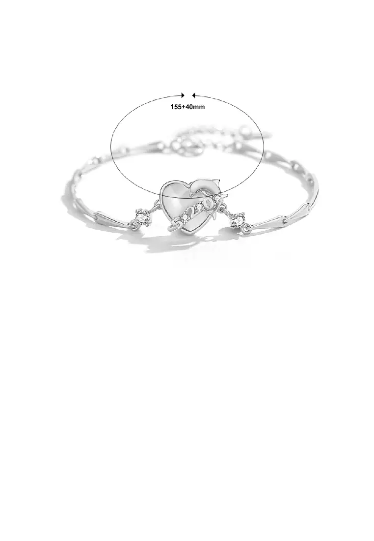 Buy SOEOES 925 Sterling Silver Plated Rose Gold Fashion Romantic