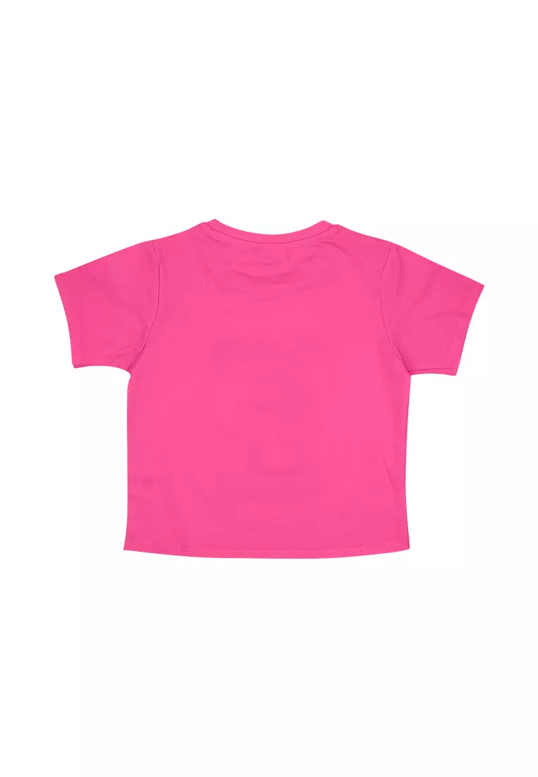 Girls Licensed Graphic Ringer T-Shirt 3D Heart Sunglasses