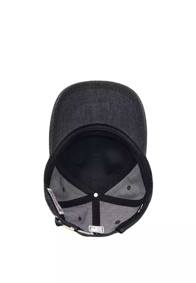 ★MLB Korea★ Denim New Structure Ball Cap CLE Charcoal Gray Jual MLB Korea Denim New Structured Ball Cap - Cleveland