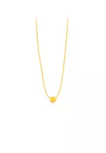 Mini Tube Ring + 375/9K Gold Wave Chain