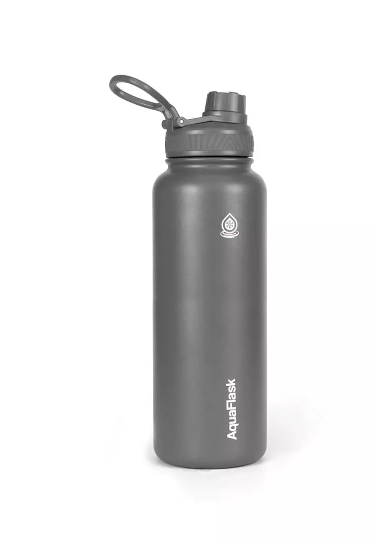 40oz Wide Mouth Water Bottle Stone Gray