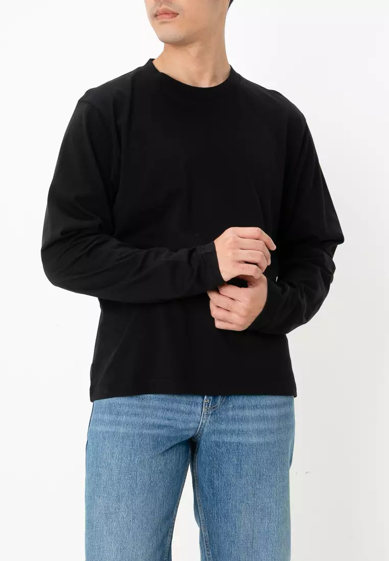 Organic Cropped Fit Long Sleeves Tee