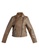 London Rag brown Coffee Faux Leather Biker Jacket 12AEBAA22D064AGS_7