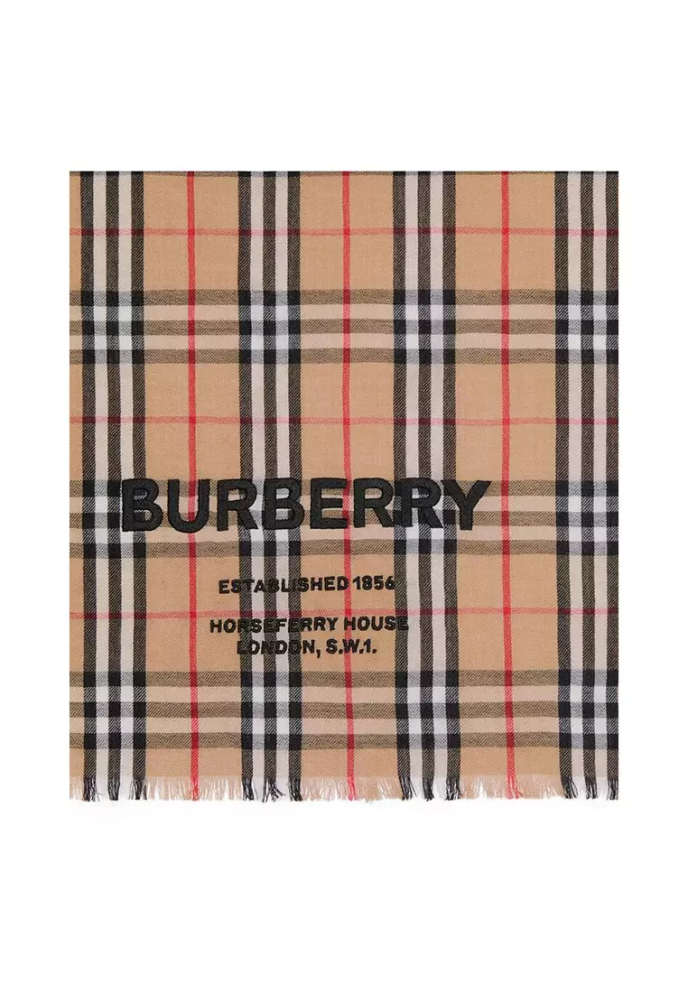 Burberry 2024 embroidered scarf