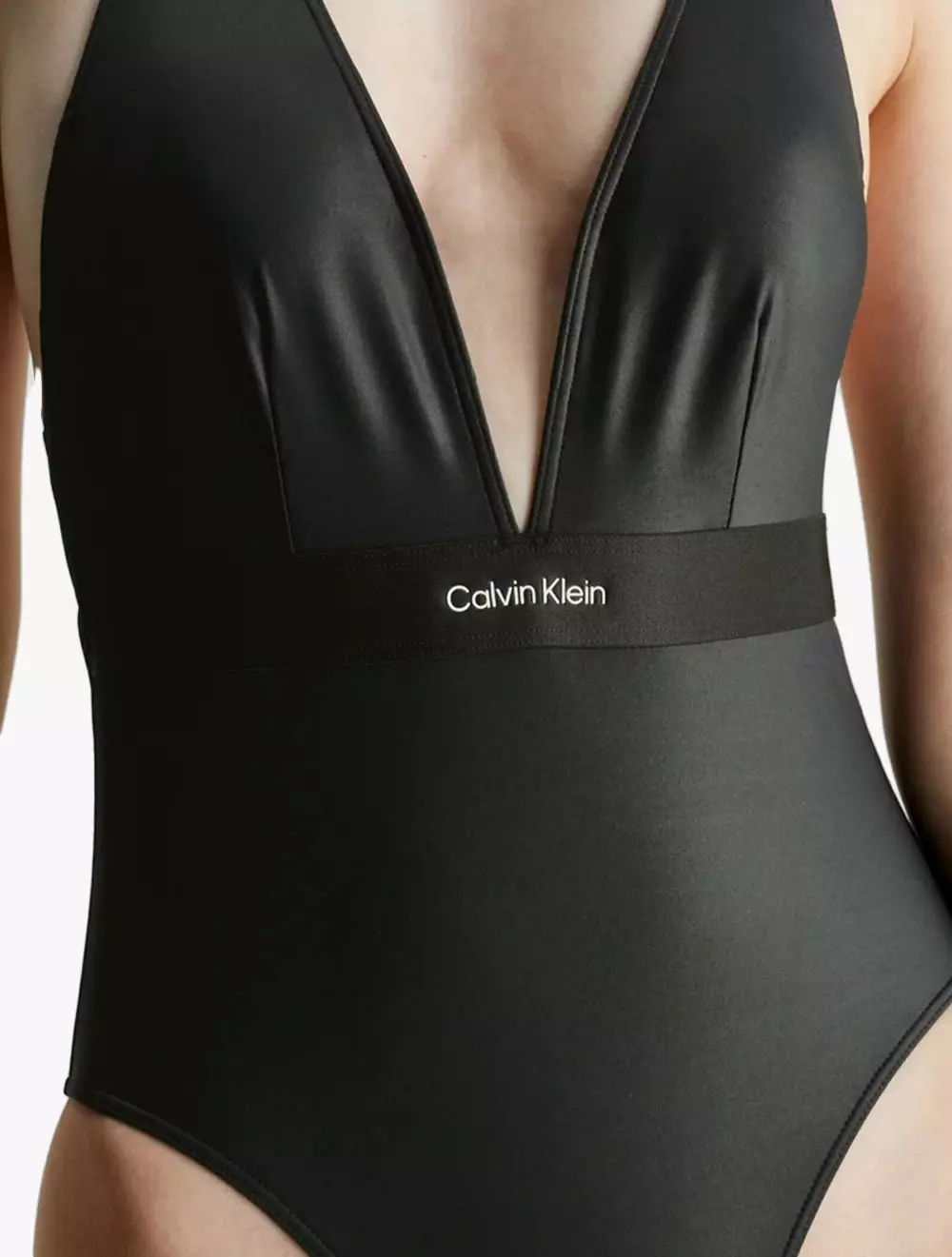 Calvin Klein Bonded Flex Bodysuit In Black