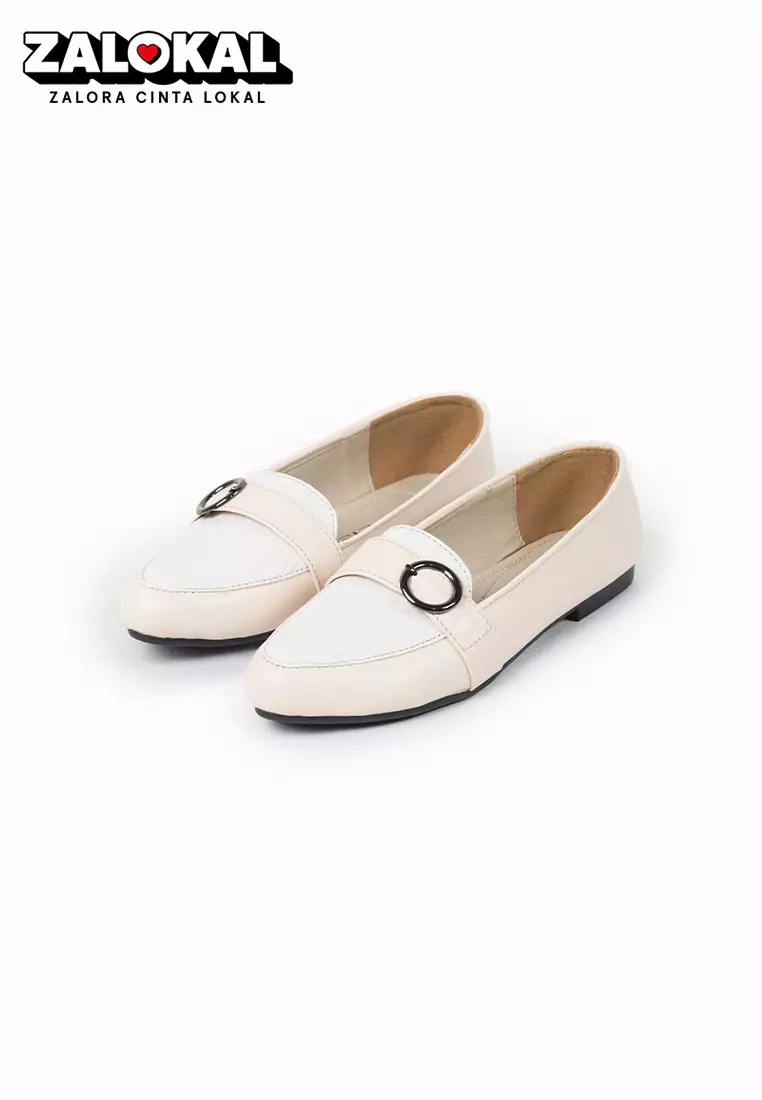 SEIS Fly Sepatu Flatshoes Wanita - CREAM