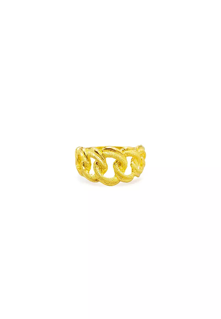 MJ Jewellery 375/9K Gold Coco Ring C74