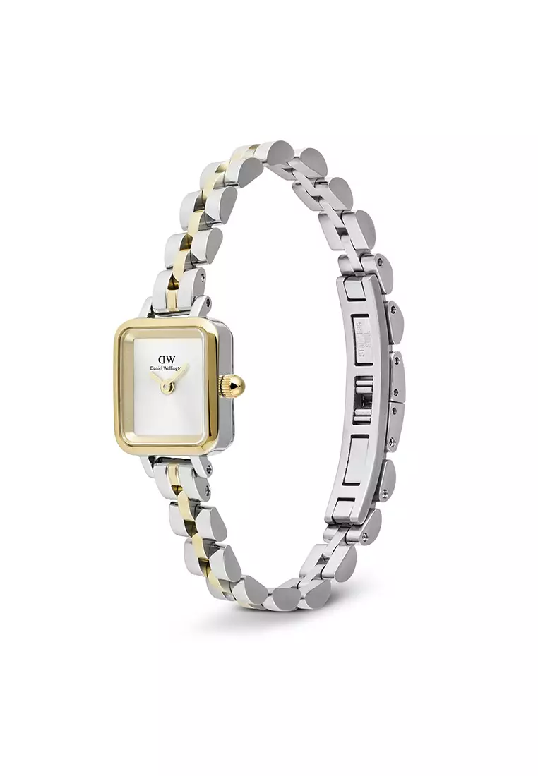 Quadro Mini 3-Link Two Tone Gold - Women Watch stainless steel watch DW Official Authentic Original 女士手錶 不銹鋼手錶 DW 官方 真皮手錶 正品