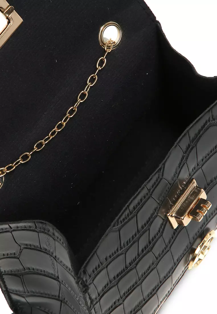 Jervis Tas Slempang Wanita Two Ropes Design Elegant Women - Hitam