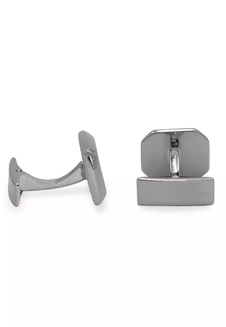 Acarigua II Rectangle Chrome Cufflink