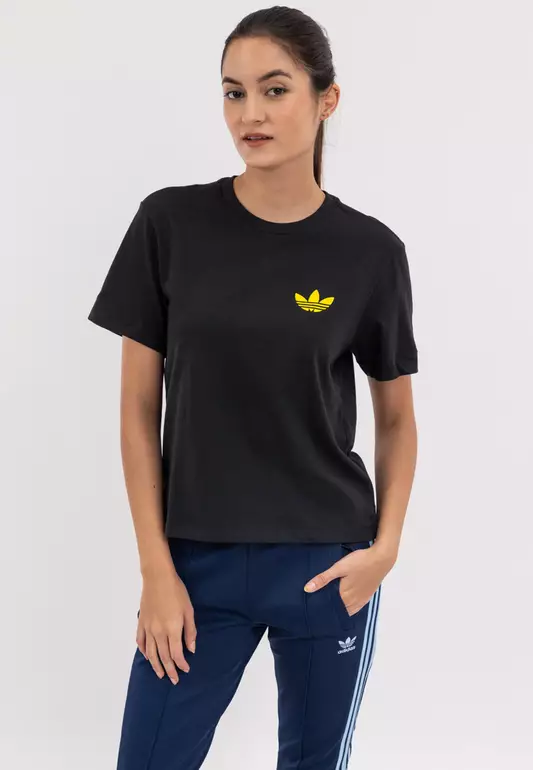 Smiley Loose 3-Stripes T-Shirt
