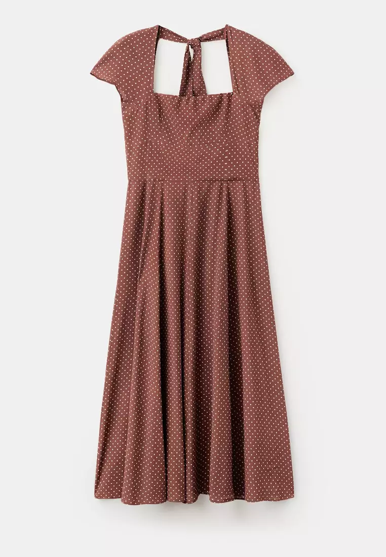 A-Line Polka-Dot Dress