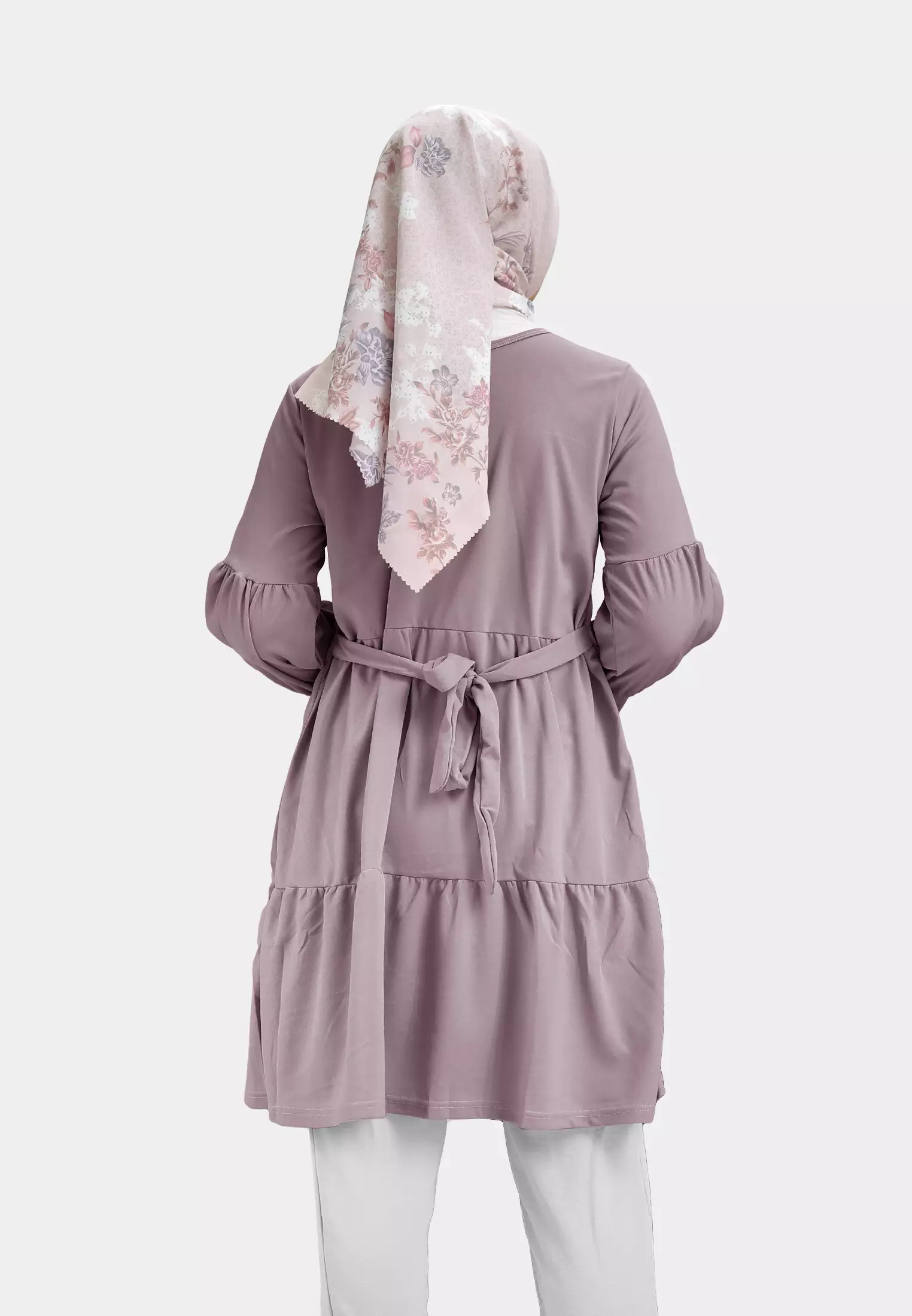 Pralisa Daily Tunic Blouse | Atasan Wanita Lengan Balon - Amethyst Haze