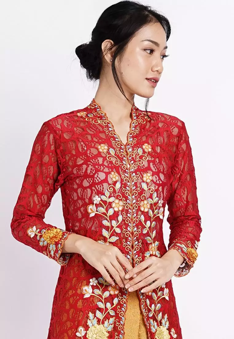 Kebaya Panjang Bordir Handmade 3D Series