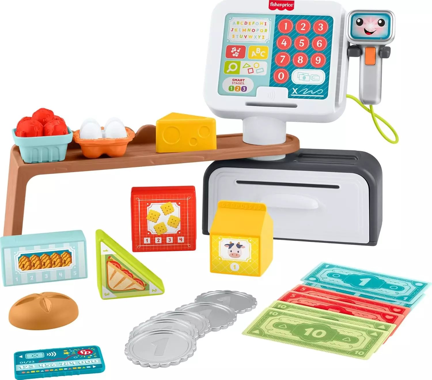 Fisher Price Laugh & Learn Count and Shop Cash Register - Mainan Edukasi Mesin Kasir Kado Anak 2 Tahun