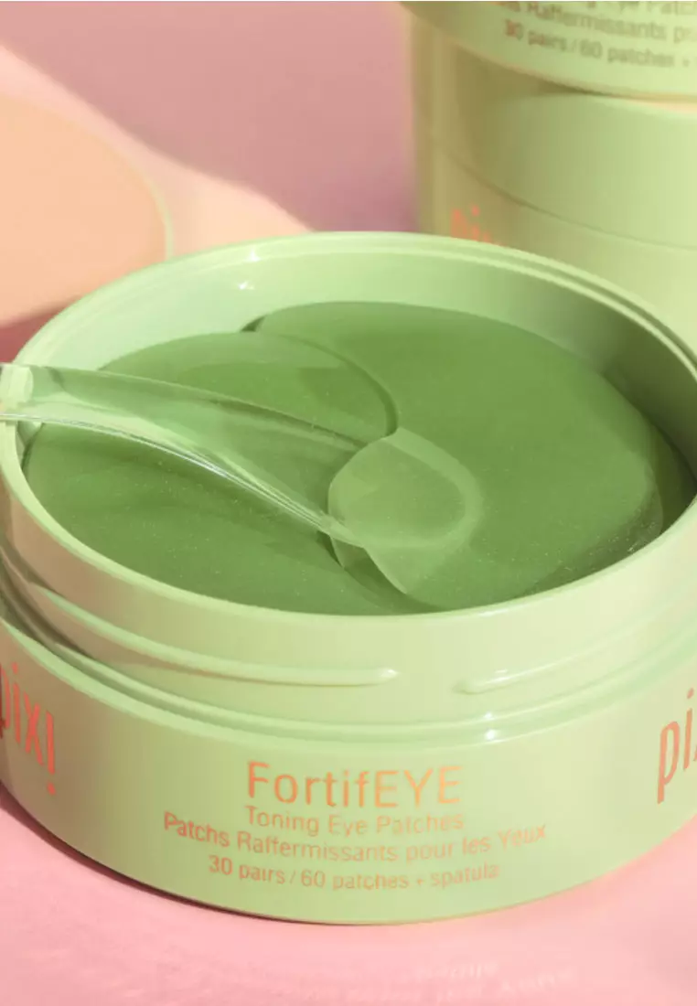 FortifEYE 60 Patches - Under Eye Masks with Caffeine, Collagen, and Hyaluronic Acid - Reduces Puffiness, Dark Circles, and Fine Lines for Brighter, Firmer, and Smoother Skin