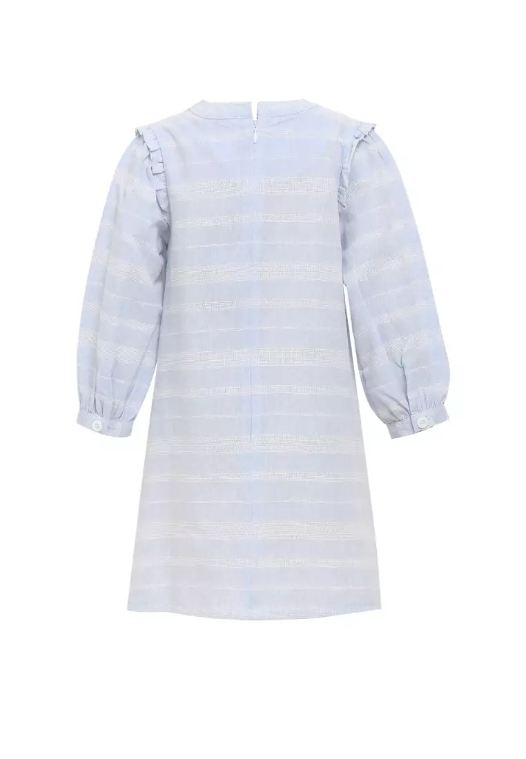 MFMW Lil Gingerale Midi Dress Anak Biru