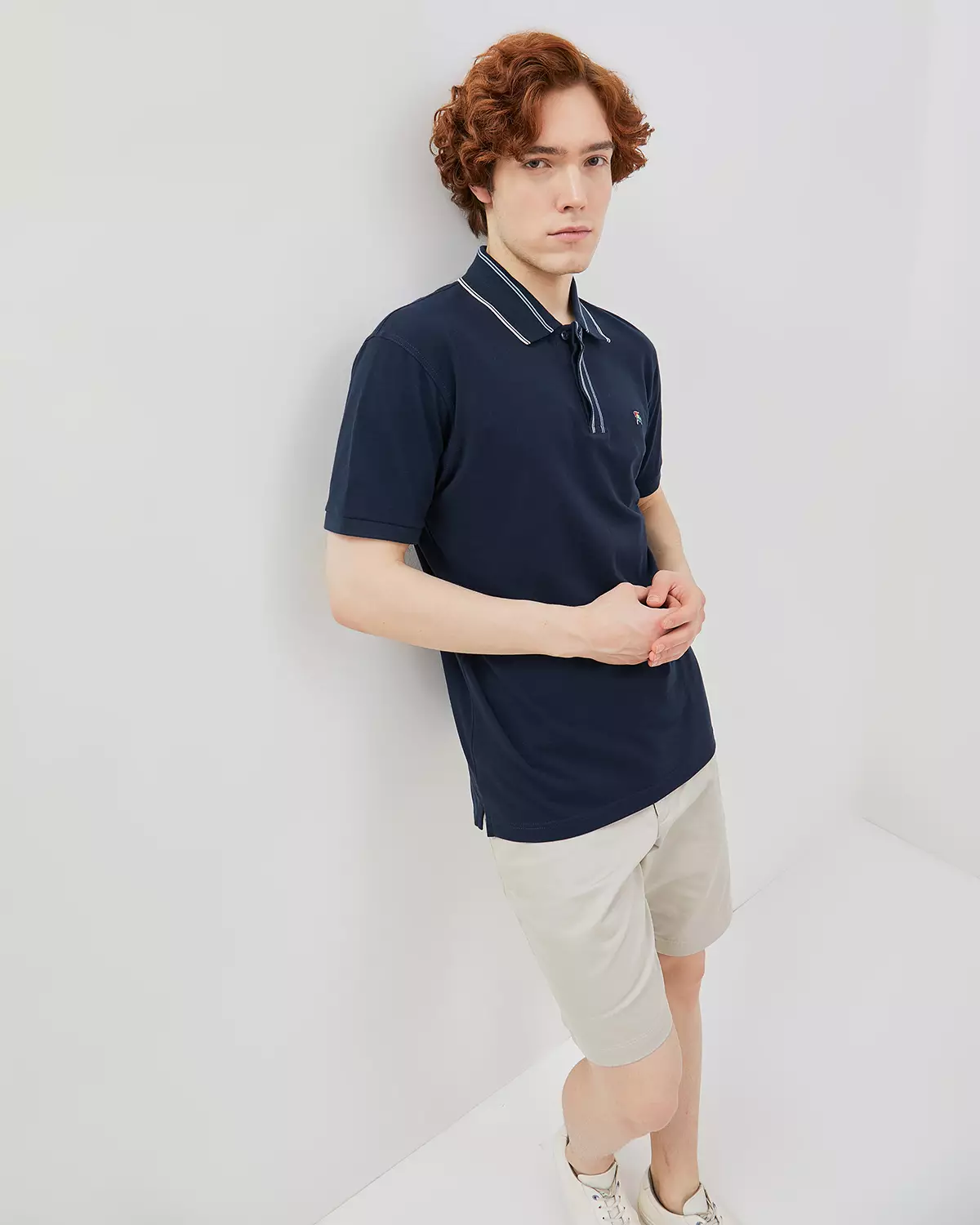 NAVY SHORT-SLEEVED POLOSHIRT FOR MEN