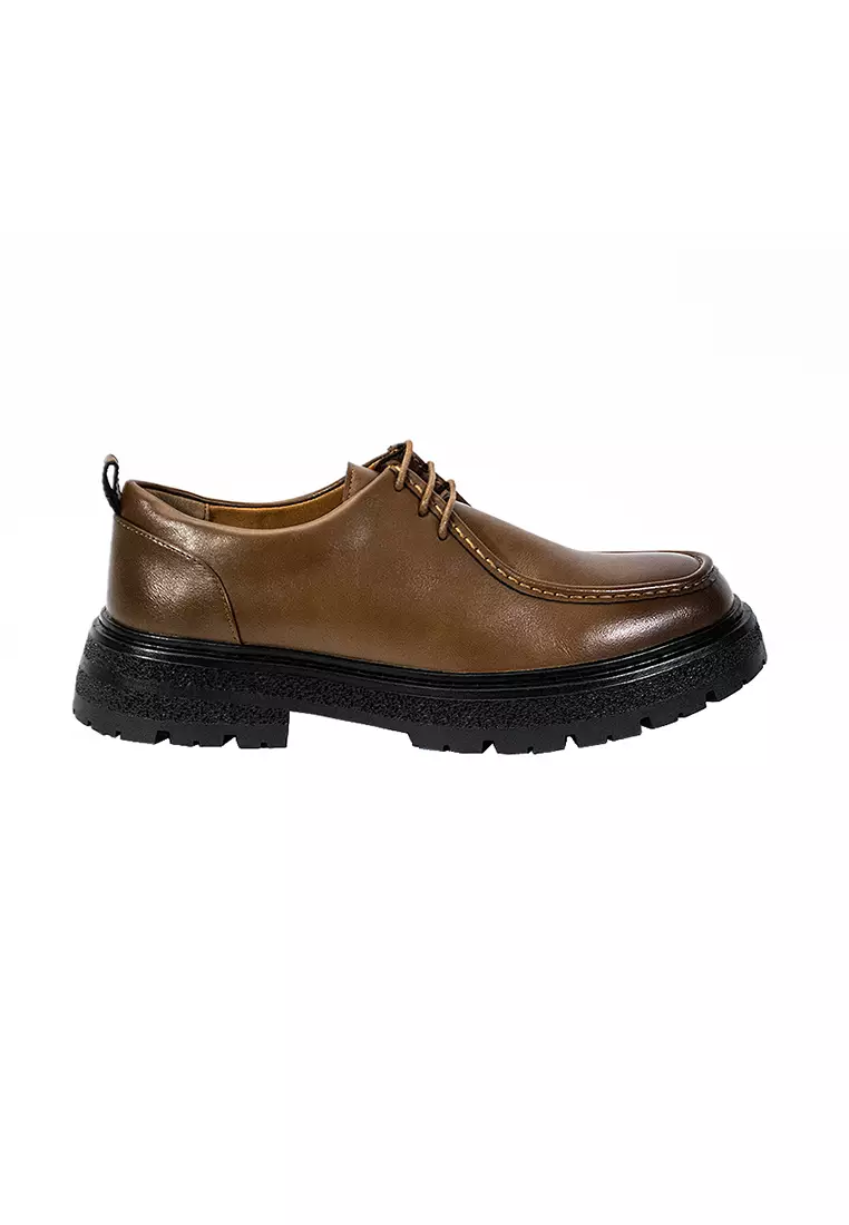 Discount on Mario D' boro Runway  shoes - SKU: Men's Formal with Lace Shoes MY 25721 Brown C64