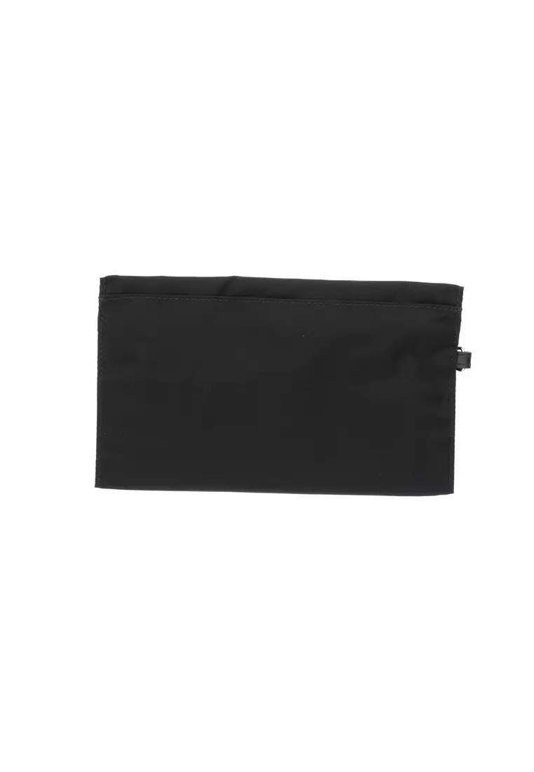 Buy Burberry Burberry Unisex Logo Print Nylon Zip Wristlet Pouch Black ...