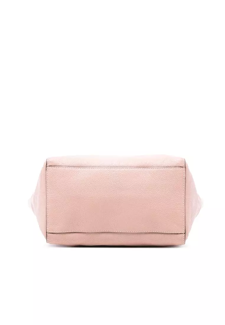 Pre-Loved Miu Miu Goatskin Madras Front Pocket Satchel