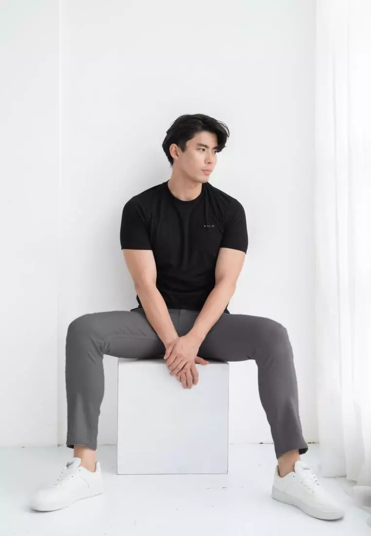 Kale Carlo Dark Grey / Carlo Pants celana panjang pria