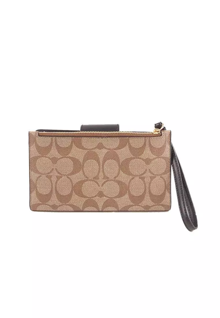 Colorblock coach wallet cheap