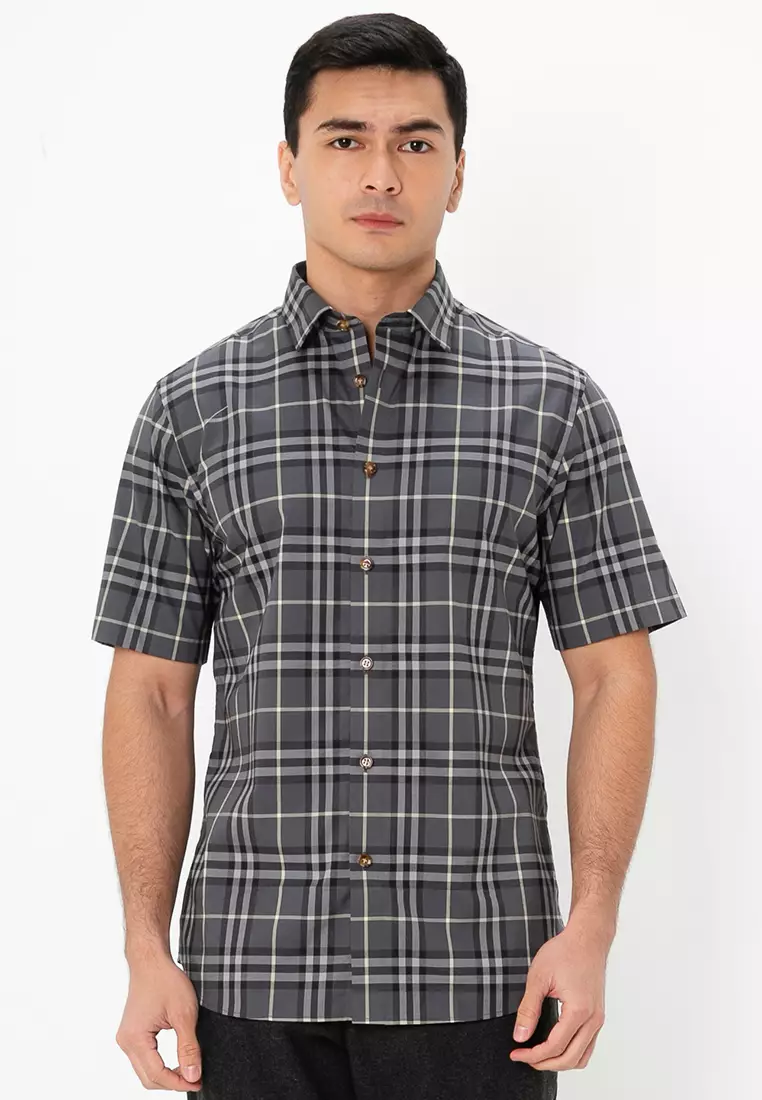 Buy Burberry Shefford Check Short-Sleeve Shirt (nt) 2025