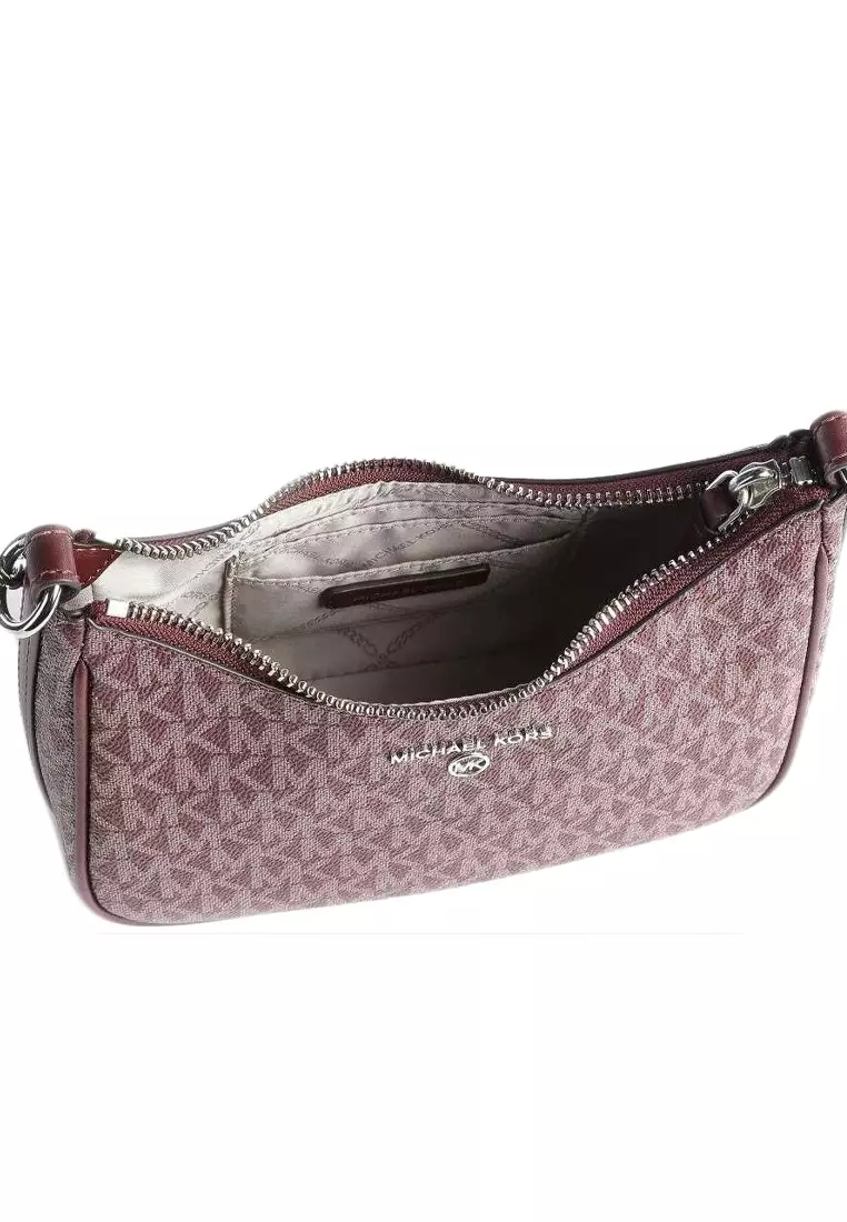 Jet Set Charm Small Logo Pochette - Merlot