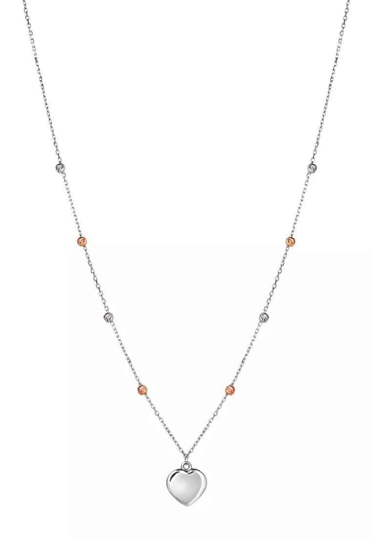 White gold clearance beads necklace