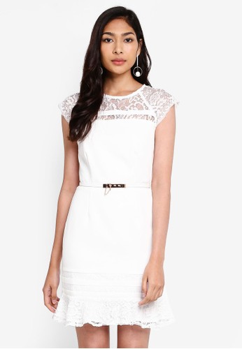 Jual Paper Dolls White Peplum Dress Original Zalora Indonesia