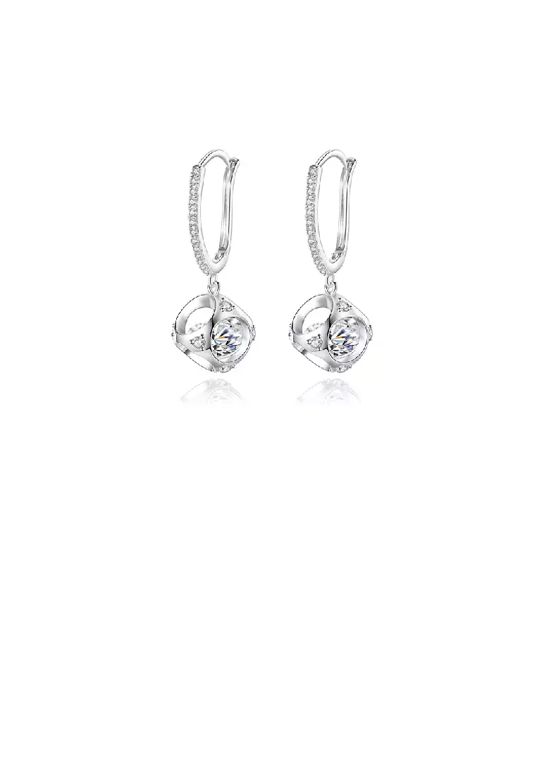 White long hotsell earrings