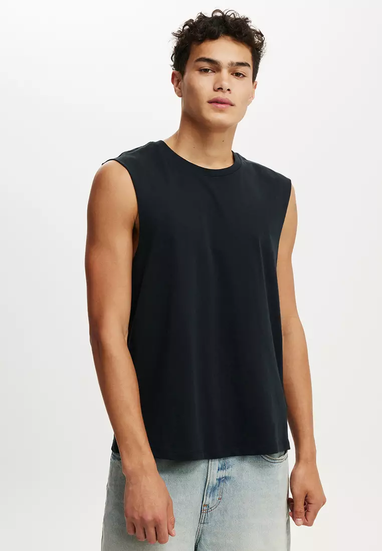 Buy Cotton On Organic Muscle Tank Top 2025 Online ZALORA
