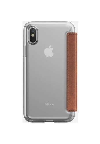Buy Nomad Nomad Clear Folio Case Iphone X Xs Clear With Horween Brown Online Zalora Malaysia