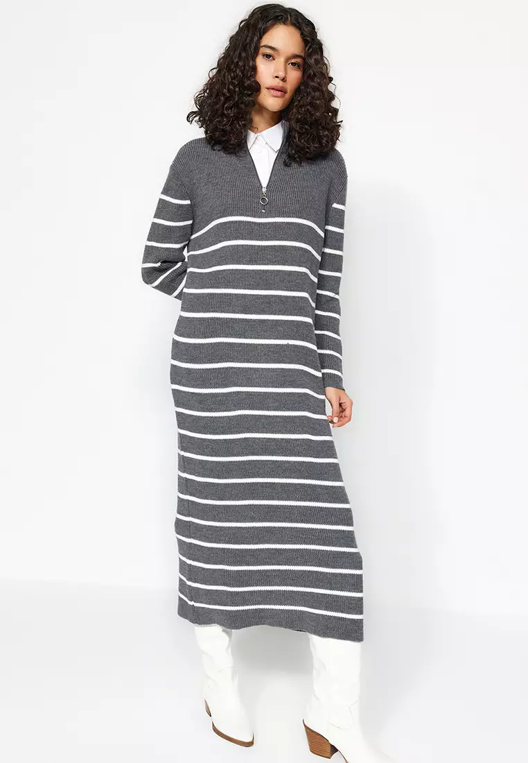 Buy Trendyol Striped Sweater Dress 2024 Online ZALORA Singapore