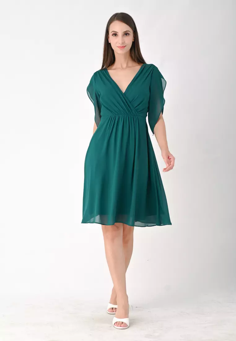 雪纺迷你连衣裙