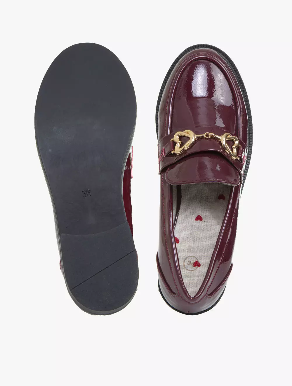 CIARA CLASSIC LOAFER - CHERRY GLOSSY