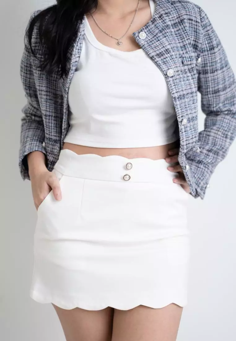 Black denim skirt outfit jojo discount