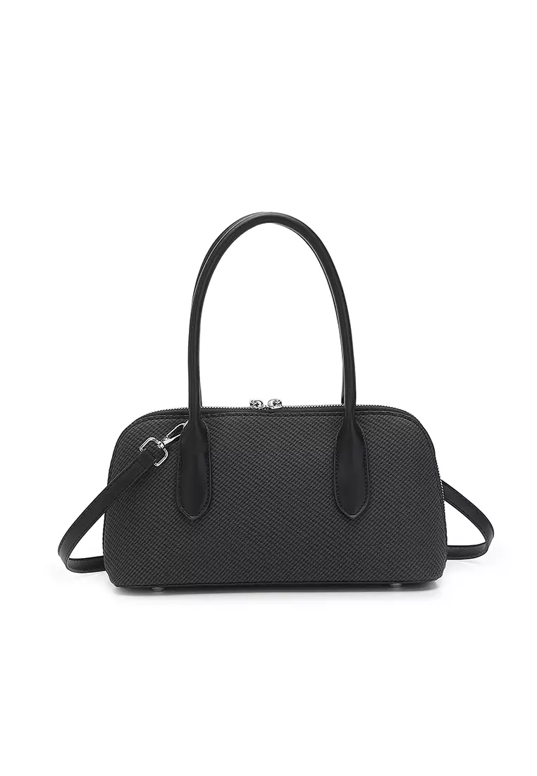Women's Top Handle Bag / Sling Bag / Crossbody Bag - Black