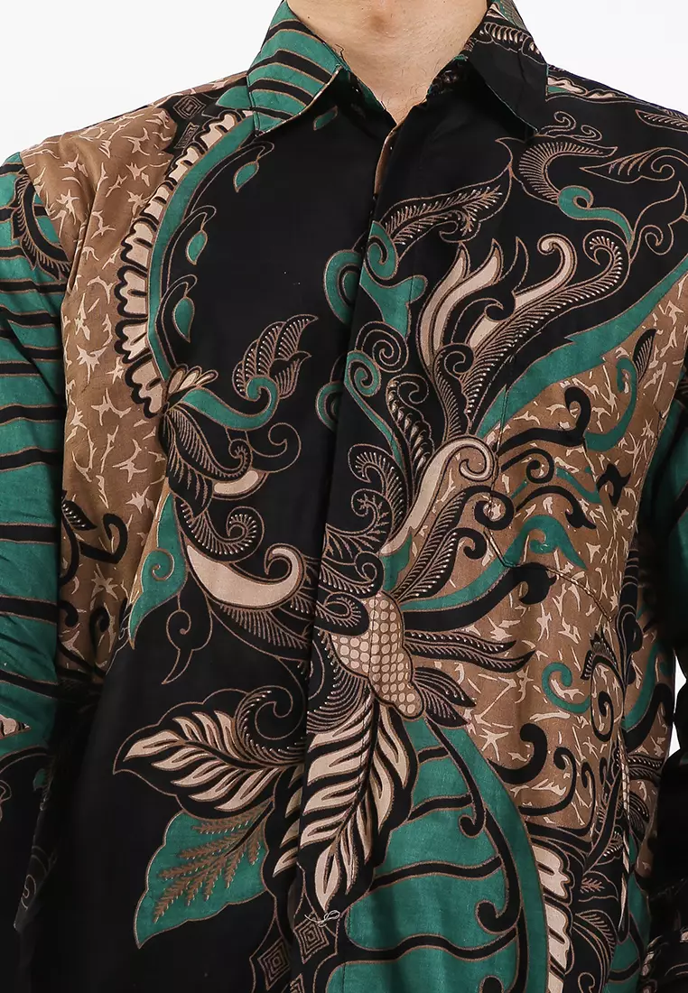 Asmorogondi Kemeja Batik Exclusive Premium Pria Casual Modern Lengan Panjang