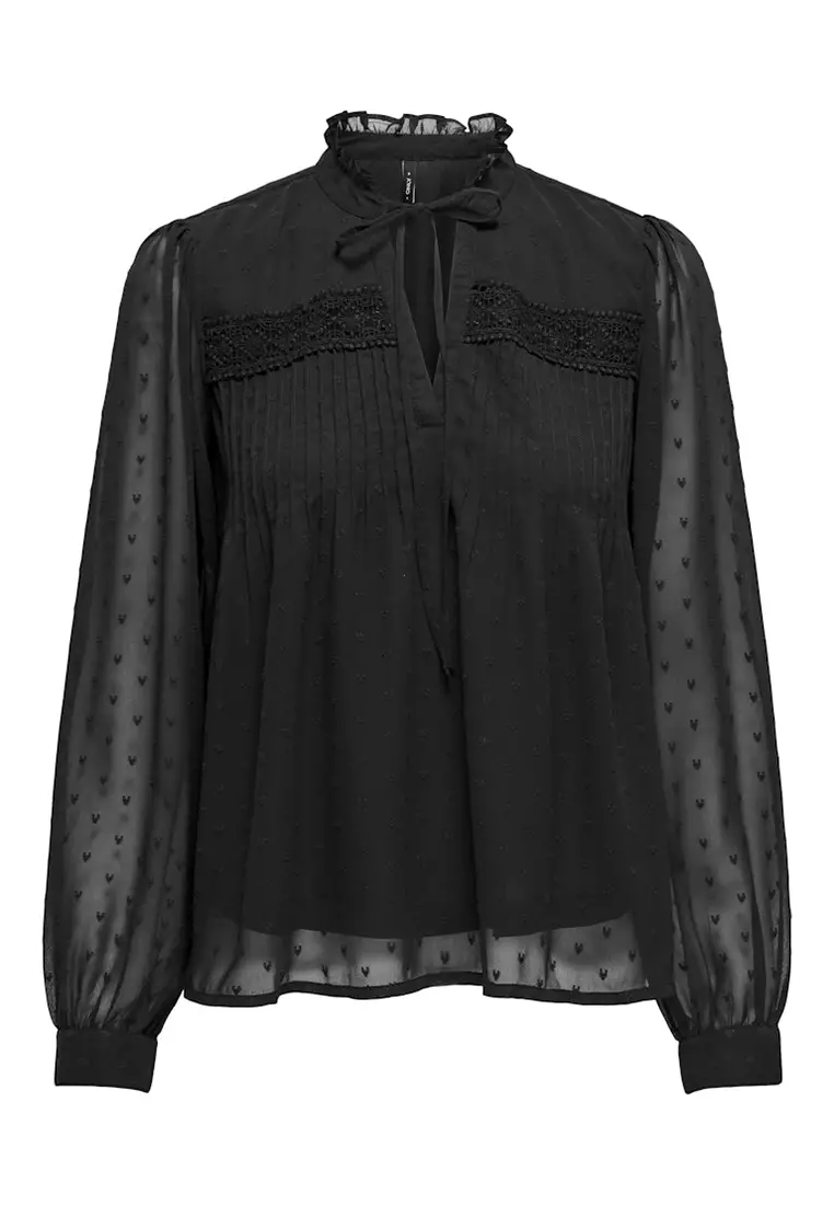 Long Sleeves Woven Top
