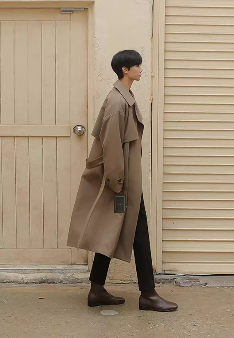 Thin Double Breasted Trench Coat MYQ8350