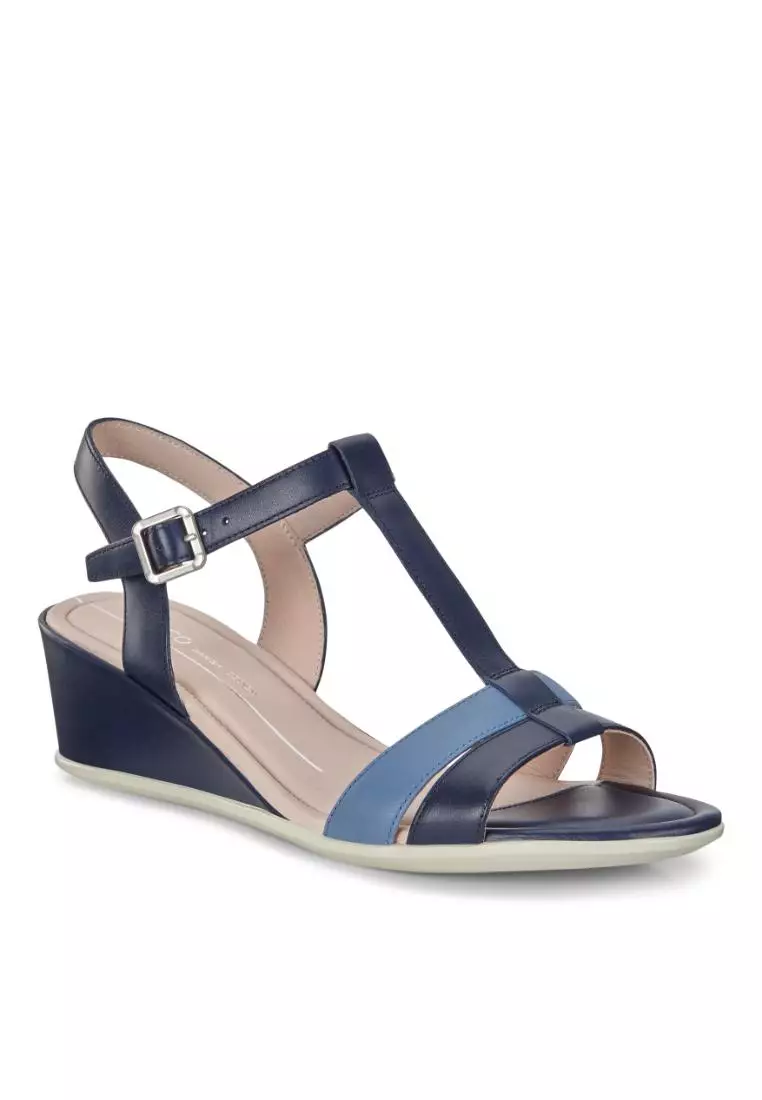 Discount on Ecco  shoes - SKU: Shape 35 Wedge Sandal Womens Formal Full Grain Leather Heeled Sandal