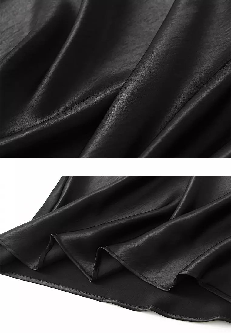 High-waisted Draped Mermaid Skirt AF-9937