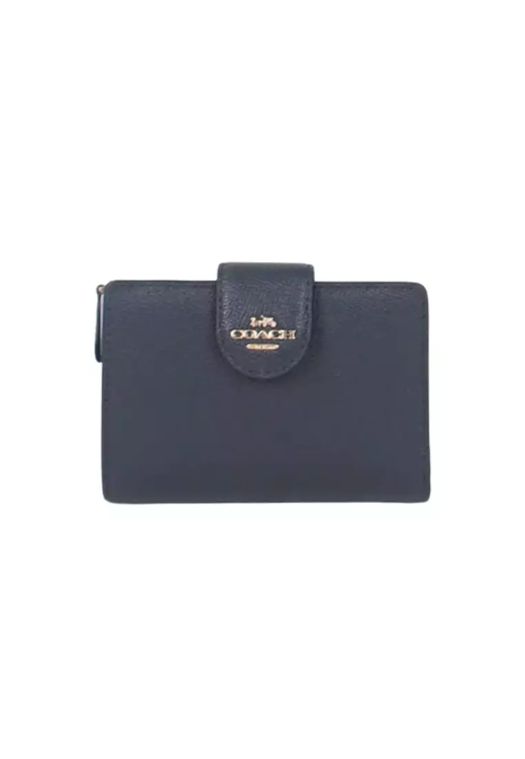 Buy Coach Coach Medium Corner 6390 Zip Wallet In Midnight 2024