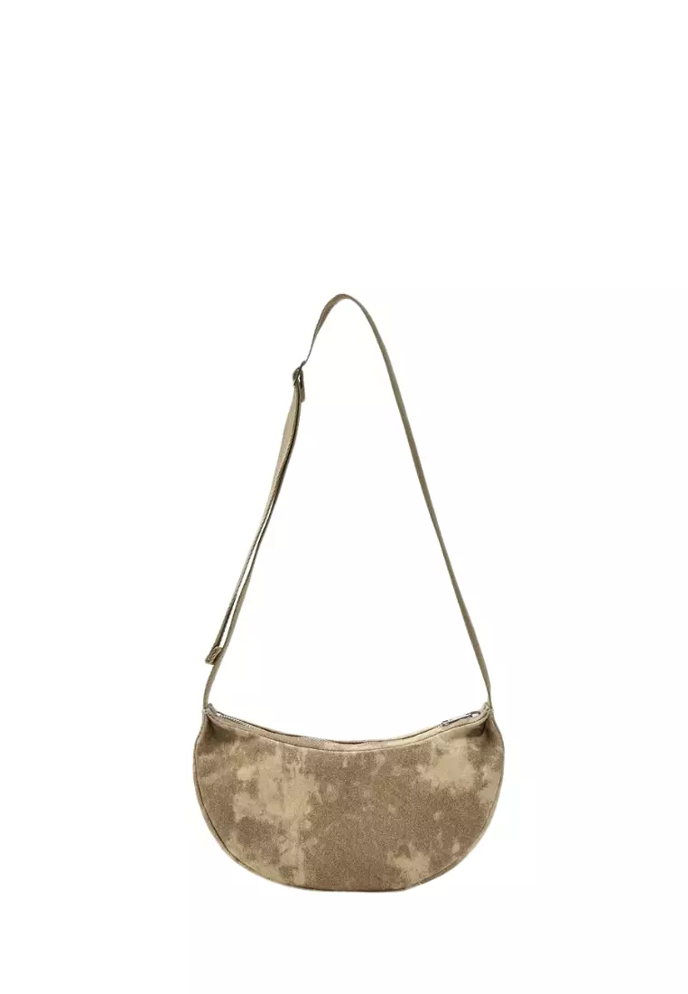 ☆MLB Korea☆ Vintage Washed Shoulder Bag NY Charcoal Grey Shoulder Bag
