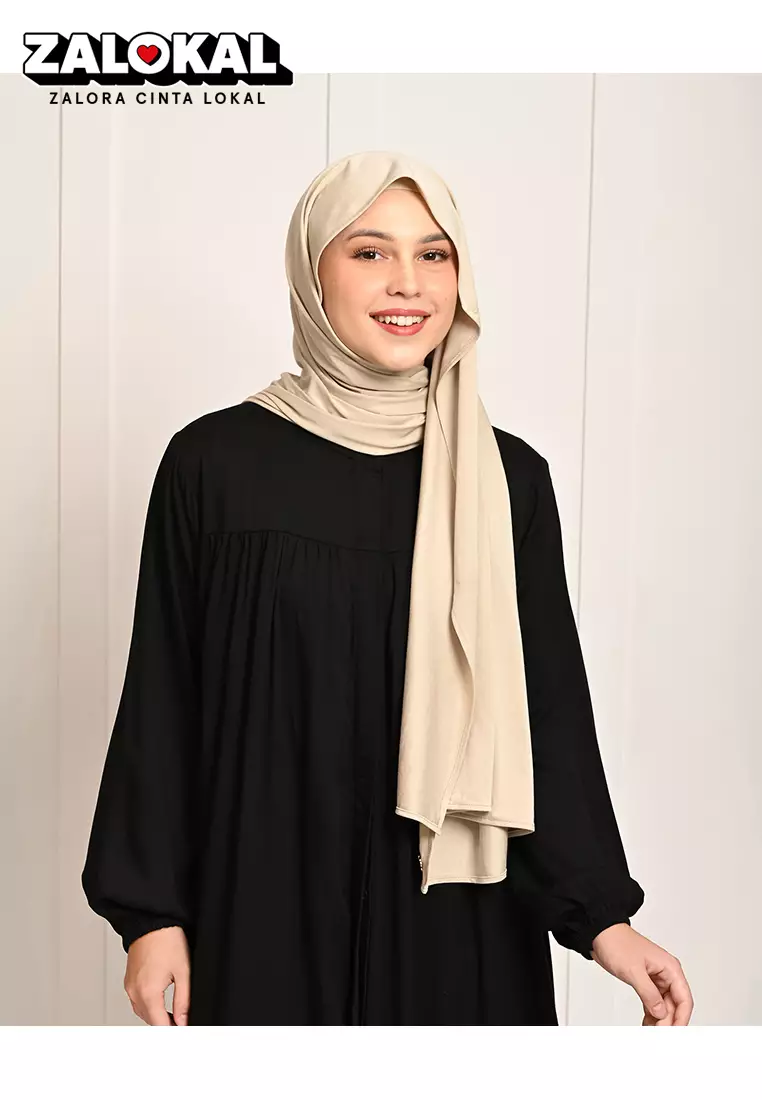 Geulis.id JESSIE EVERYDAY SHAWL (10 warna) Hijab - NUDE