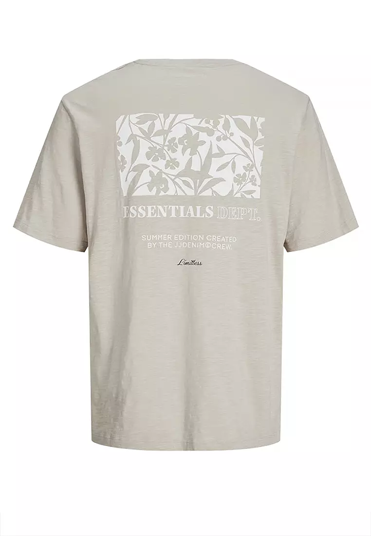 Jeff Monochrome Short Sleeves Crew Neck Tee