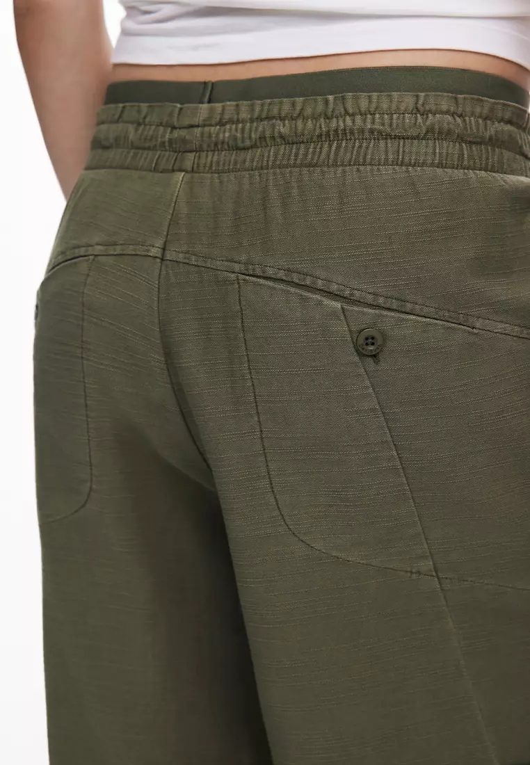 Twill jogger pants