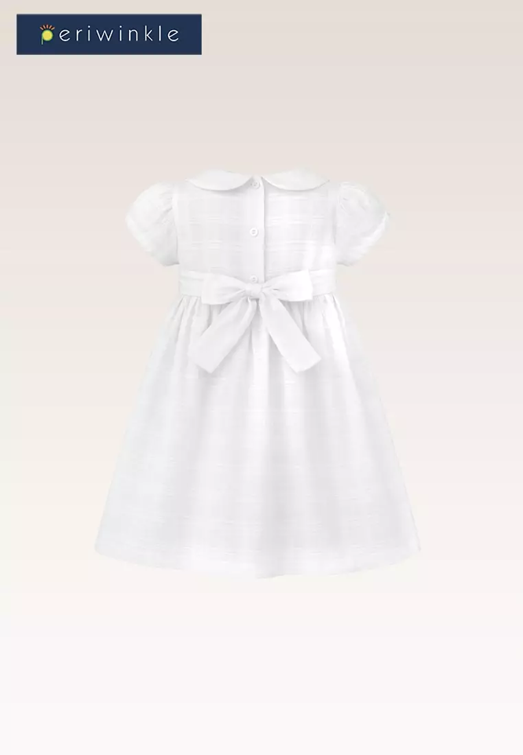 Larissa Baby Girls Ivory Smocked Dress